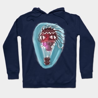 weird baloon cartoon style illustration Hoodie